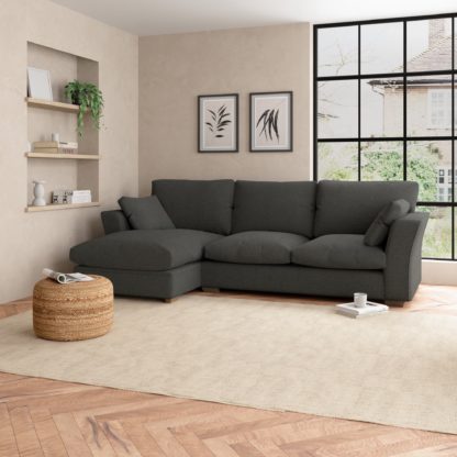 bcdc2cf52e5499156f914ba1995af516613f85125fd2efcd837c88f4d3d94608.jpg An Image of Blakeney Cosy Marl Corner Sofa Bed Cosy Marl Camel