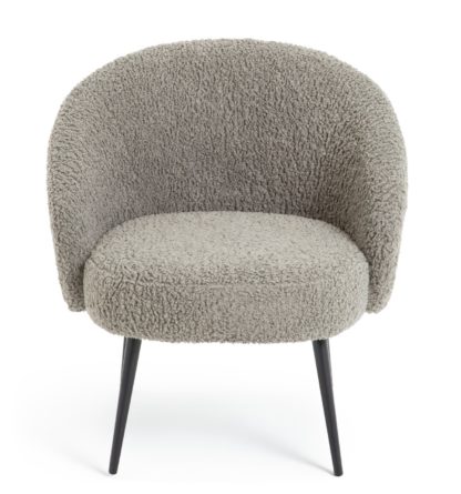 f71b2076c02947404606b277b920e126cc98eaac3397155903989014cd88f66d.jpg An Image of Habitat Ash Boucle Chair - Grey