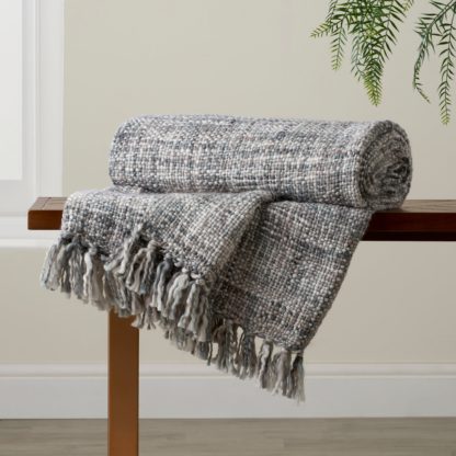 f7997fca80ce09b3c2964aac30f89d32579c1b9e0add72fcc96ff2dd530bcae5.jpg An Image of Camden 130x180cm Throw Grey