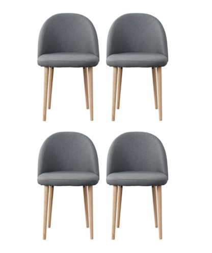 1c40c5c2e6d3af23cb1ad4816a7918d0bac0d3c6e6b9bb8fe0218f788bf17fcd.jpg An Image of Habitat Imogen Fabric Dining Chairs - Grey