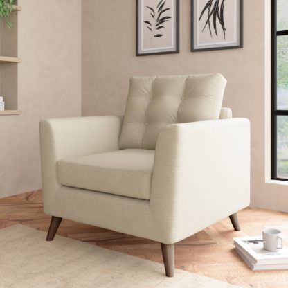 1cf562faad25bf2163533cdd530a99d87d4dc78e48151323aa6946bdb23e52e6.jpg An Image of Lewes Textured Weave Snuggle Chair Textured Weave Sandstone