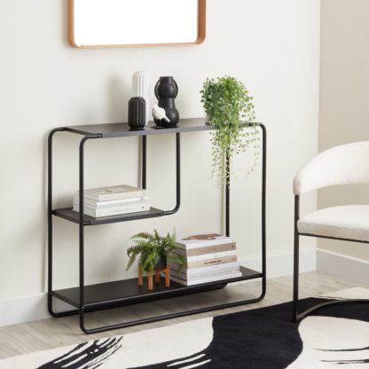3bcceda65d215555ca9ffaddfbfb1fc527c845d6f87c1ea5b5a589d6b6ee942e.jpg An Image of Freestanding Shelf Unit Black