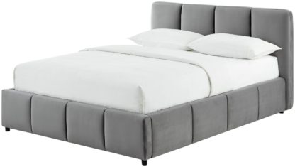 52164d6694701654d9933a295bb74b4cbab24dfe67a5ab90645283eaea0ca2ae.jpg An Image of Habitat Weetley Double Bed Frame - Grey