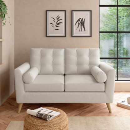 565e653f8e280f24d96ff4c038e6511706151eae057a0631ddba7e213e16b092.jpg An Image of Lewes Textured Weave 2 Seater Sofa Textured Weave Sandstone