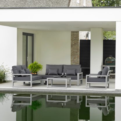 adbd0a8835be03930a2220988f81819656c90659abec772bdf1b2f005bb57840.jpg An Image of LIFE Mallorca Grey Lounge Set Grey