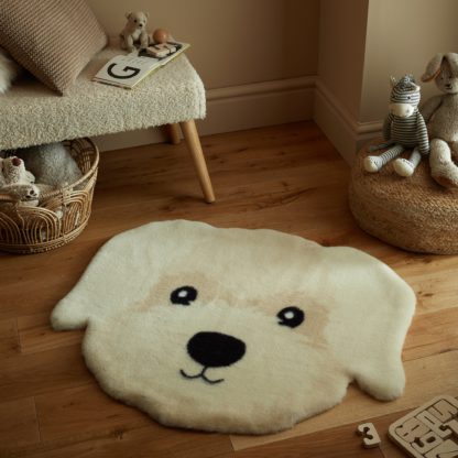 18cea864b15e1f72930b77bc9f17d6279b913d246ad51fbb343353e2fd467019.jpg An Image of Reggie the Cockapoo Face Rug Natural