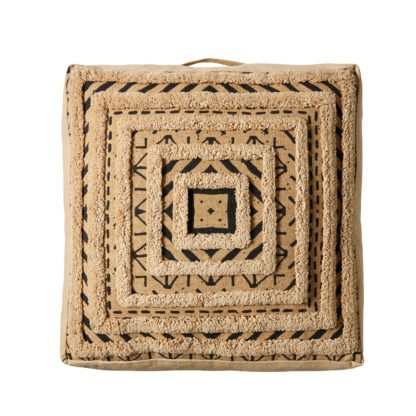 3258bee8e73a9d3b5dacdf8863472645a880578e4ed1072b30f6e6924195d419.jpg An Image of Nala Floor Pouffe Natural