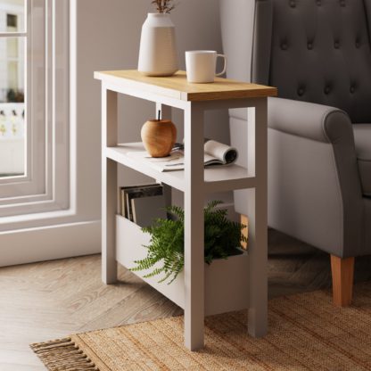 3fb2e2438486cb237c149801cb9906b5721c4f4c5b313271874e16a4d4a8a593.jpg An Image of Bromley Sofa Side Table Grey Grey