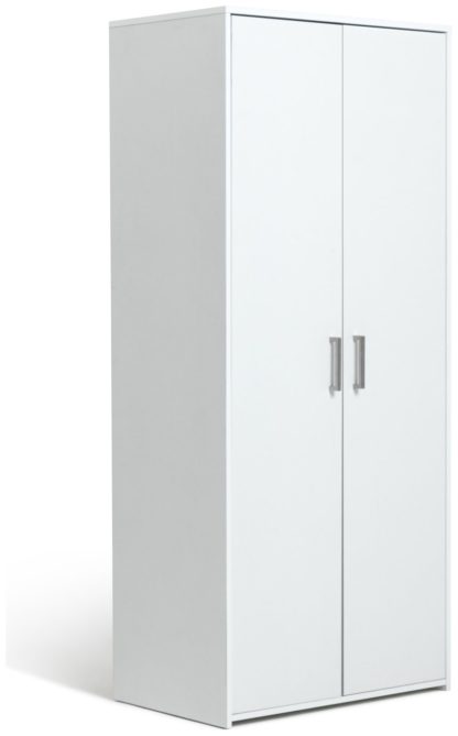 5accab1434aeda441d005ce027b68144018dce9bb034554b5b3743a88d37513a.jpg An Image of Argos Home Oslo 2 Door Wardrobe - White