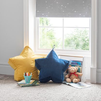 bb69ed17eb9df861ca4464ded7fa15e41f22ad961a11e4c28cb2a1ef4d3e0e71.jpg An Image of Kid's Isla Star Pouffe Citrus Yellow