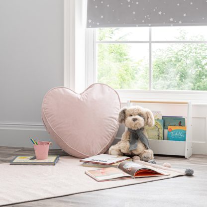 c3acedbef98022190f90d9e027be789afa0740c1d5aab9bdd19237a8a060f4df.jpg An Image of Kid's Isla Heart Pouffe Blush Blush