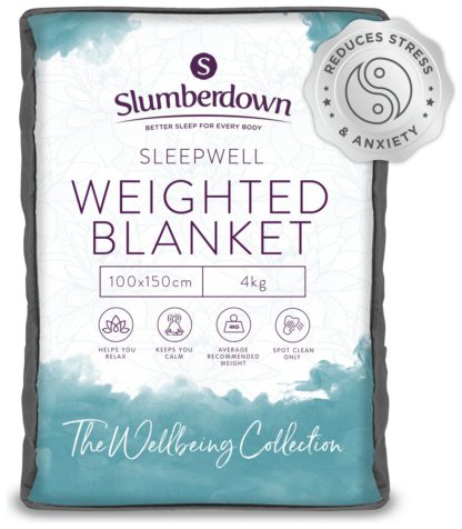 ef8ed170e5e6227e27153db25e611831a1c26f377b07ea828373c778a93b09e0.jpg An Image of Slumberdown Wellbeing Kids Weighted Blanket - 4Kg