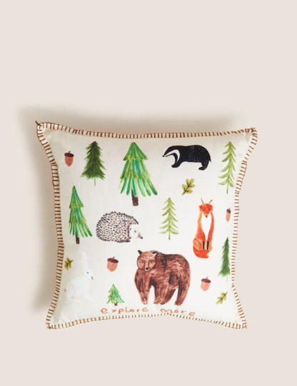 0d530b7d9a21d87e9750a5daddef32fe5b4fcff0fe6b57245621d628c4fded6e.jpg An Image of M&S Pure Cotton Animal Cushion