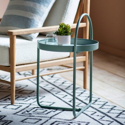 14180fd239557848f641cbaf2964b98c5becce3442466d89495b5061d0869c70.jpg An Image of Elwood Side Table, Iron Black