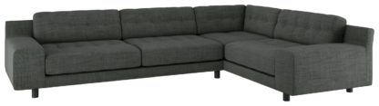 4376df2c4f8c00433e55f4a5b02397f437417a35353e68e95010b564b2bdfc02.jpg An Image of Habitat Hendricks Left Corner Fabric Chaise - Grey