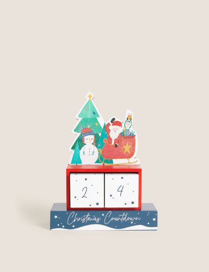 44dcfeadaea23c76909fda9cd5fb1e50b0421ea1626e1bb9937e016257d76dff.jpg An Image of M&S Wooden Christmas Countdown Decoration
