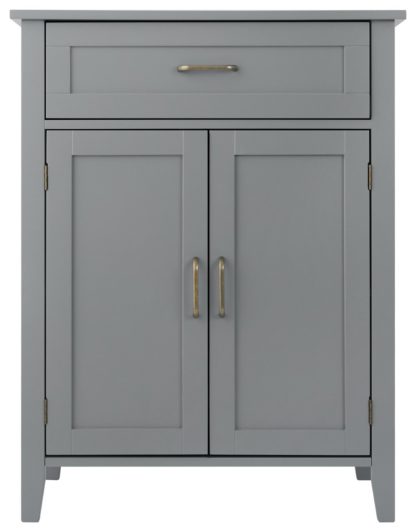 51813315559e25602c2bc81e394ceb8b99b1bd325621db3679a6c3f118aabe2c.jpg An Image of Teamson Home Mercer 2 Door Cabinet - Grey