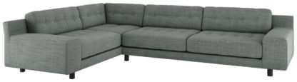 702b52a6e0584cfa9d229f63fa0430a046d1551604beb50461a7dc0648266757.jpg An Image of Habitat Hendricks Right Corner Fabric Sofa - Grey