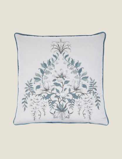 86b261a5a8efe06c48cdde1ba7114dd7297a0eff4f34ff396e8076aa38874fc0.jpg An Image of Laura Ashley Parterre Embroidered Cushion