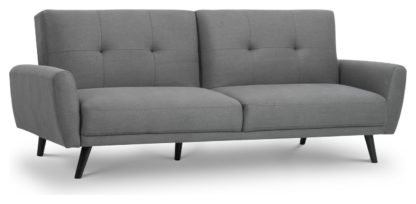 9a962d22e72df4d0eefac53d0f17b66a3a454a227b98502c5d9c1633604f5274.jpg An Image of Julian Bowen Monza Clic Clac Fabric Sofa Bed - Grey
