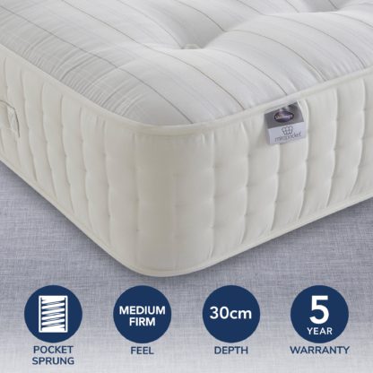 b6c9ccff51b1ad44e79afbfd0d4d83f04179c52f4c19133f4169c3b7e083dae5.jpg An Image of Silentnight 2000 Pocket Sprung Natural Mattress White