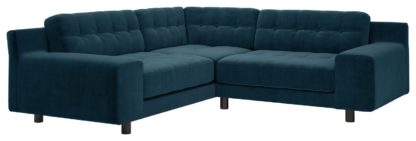 cdba74f46e9382ee52e8393426f9c813ca1b081f5f3af278e380066c9e6eab05.jpg An Image of Habitat Hendricks Left Corner Velvet Chaise - Dusty Rose