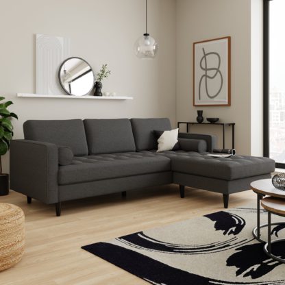 d27ba2781eddfaee8dbb178c0571dcfc1d6575158197b4ab7bf7d53ded163f39.jpg An Image of Zoe Luna Right Hand Corner Chaise Luna Charcoal