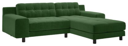 d978885b132ddc5a6af293dd25dfa5efcfca8e5b3c3eeb4ed9f1f39f72a2258f.jpg An Image of Habitat Hendricks Right Corner Velvet Sofa - Ink Blue