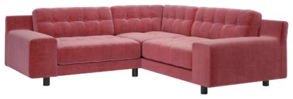 db5ab1c255fee7e5bd3cee39b3b0c12d5bb132190eba3656b4f1ec57f3c25ba7.jpg An Image of Habitat Hendricks Left Corner Velvet Chaise - Dusty Rose