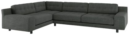 fbe7c43ae2056ef41c21966096e4d8f83e4cb86a649d47093ec9bc75677c2d9e.jpg An Image of Habitat Hendricks Right Corner Fabric Sofa - Charcoal