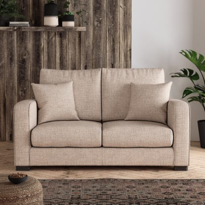 08188d6b288ca2f6bc084bb72a7735b318bea28afa8827268d07d61fa3313633.jpg An Image of Carson Chunky Multi Weave 2 Seater Sofa Chunky Multi Weave Natural