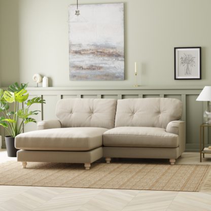 5339f021906112b97ec75a138a27fe13420de08a0150fbb54376bc647830fdd8.jpg An Image of Martha Corner Chaise Vintage Velvet Warm Sand
