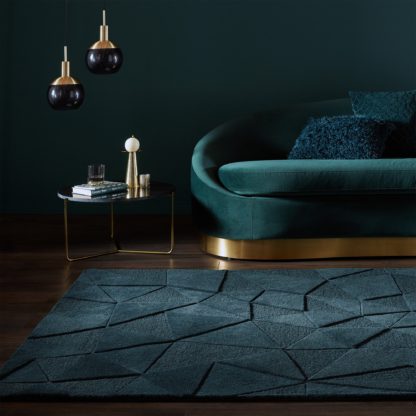 664235ebdb029350ecbb52788e0bc9d4ffa8752b5ca0368701471bec79a08e39.jpg An Image of Shard Geometric Wool Rug Charcoal
