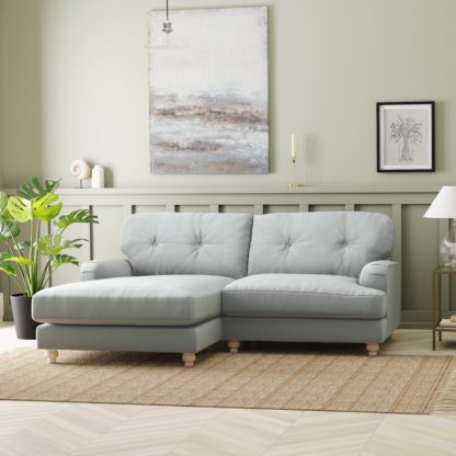 69b0aa4b2343fc790972cc53f50567955d5b26726e1b18c2285426e09cacbba3.jpg An Image of Martha Corner Chaise Vintage Velvet Warm Sand