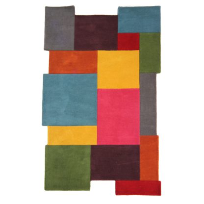 a2a6bc56928f2420e2d940b711c82fdc31e00c9862cc24cf7471f36a8db8fec7.jpg An Image of Abstract Collage Rug Red