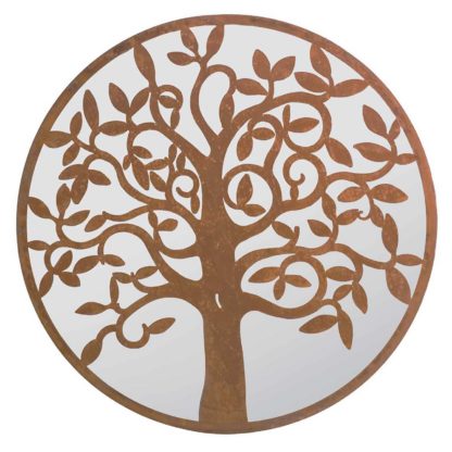 a4d1d1c7f227d09e8cff14d2240642a434c28c4b853506d556a7fd793a283fa1.jpg An Image of MirrorOutlet Round Circular Garden Mirror - 60 x 60 cm