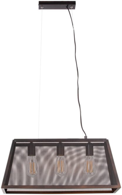 8a4043d947fde5a179fb5298fbba305d4b8683371b8e18802d41714f0ef9967c.jpg An Image of BHS Brixton Metal 3 Light LED Cluster Light - Black