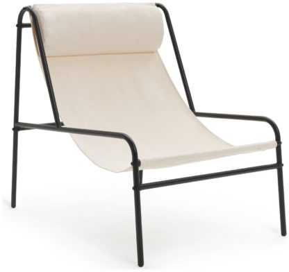 2548e5b25e692be80f965d76bd848a9e9d64debeab733c0f417ade071c6eed33.jpg An Image of Habitat Teka Metal Garden Chair - Cream