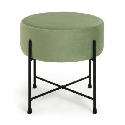 6fa651800fd390200e8a094d06b8514e2ad58e290e4e41c94564b1de38e308be.jpg An Image of Habitat Jax Metal Footstool - Mint Green