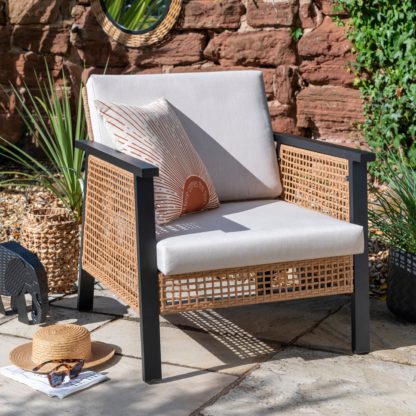 b0af01345d5bfdb473e0a221212616dc18b331231ef956653730ff1056c45220.jpg An Image of Sulu Garden Chair Brown