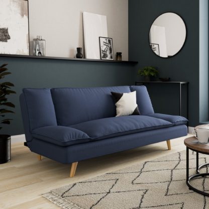 b741093fe06f870b84fc7f8dc228ef2e72a0f747f3dac83b33b653a049854a13.jpg An Image of Mateo Flatweave Clic Clac Sofa Bed Charcoal
