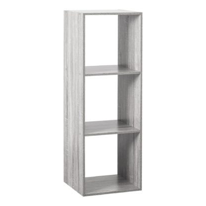 caccb6084b88bbc822bf9e59f8e68228e6f7be8c4339ac4b71b241720d24cfb4.jpg An Image of 3 Divide Wooden Bookcase Natural