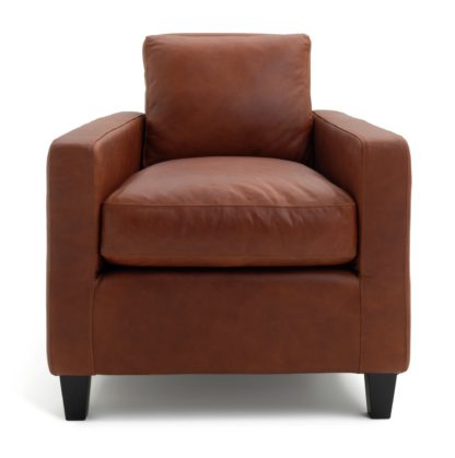 d53f47bb08e97ad9fd8758f05f0ba86240db2165799f024f4dd0c11fa2532181.jpg An Image of Habitat Chester Leather Armchair - Tan
