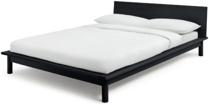 da73ae6e7b47c6637b6c81a24d98d85247fa7d67ce08d4653ae9bab39e6d80c8.jpg An Image of Habitat Akio Double Platform Bed Frame - Black