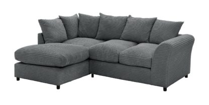 f55a8f5f60de354811b755b34f5cc3a79af06e6d6b32fe3aec4c5226d29c22ff.jpg An Image of Argos Home Harry Left Corner Fabric Sofa - Charcoal
