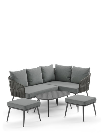 0e92875068e2f42b8b8fb71c85cdbd903df91ea4609f78f572f3ac6077beb256.jpg An Image of Loft Melbourne 6 Seater Garden Corner Sofa Set
