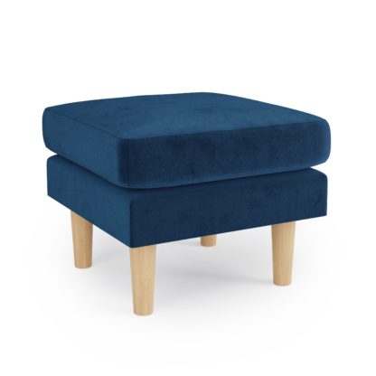 6be94292fe3438ad4bd4145ab6338b366b2536711edc4d3759c90e05a8c2ebd5.jpg An Image of Jacob Velvet Footstool Jacob Bottle Green