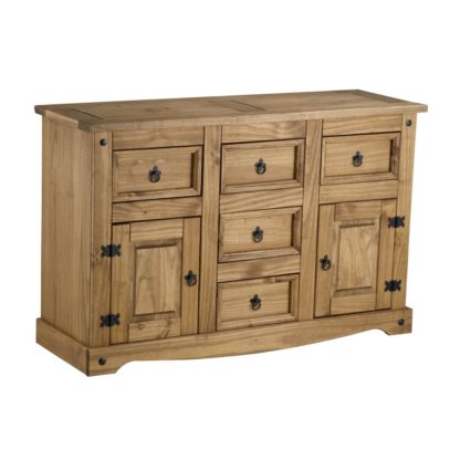 c69298ee2ef07d58e1d6673ebebe6cab63f75c6a9784a89bd7ee487f233f4bf4.jpg An Image of Corona Pine 2 Door 5 Drawer Sideboard