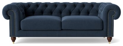 013cb9fc785a38f7d603b312a60033fedea63c1387749ab69ffb607398c0faba.jpg An Image of Swoon Winston Fabric 3 Seater Sofa - Indigo Blue