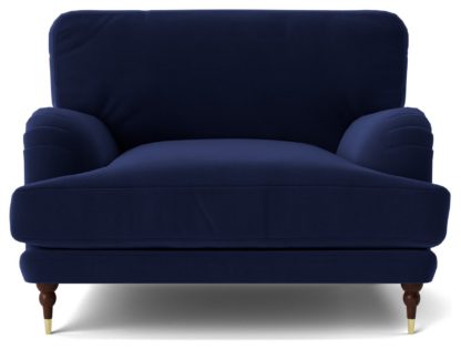 0244150591154486ba86bfce2234e9875b5ef894f76976d5cbc7151b51854961.jpg An Image of Swoon Charlbury Velvet Cuddle Chair - Granite Grey